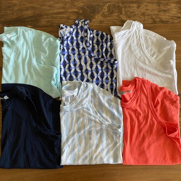 Athleta Tops - Athleta Breezy Tank Set of 6 Solids & Prints Women's XL